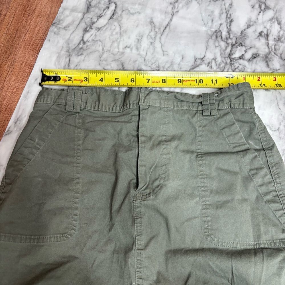 Faded Rose Green Cargo MIDI Skirt size small Y2K 90s style casual - Picture 3 of 6